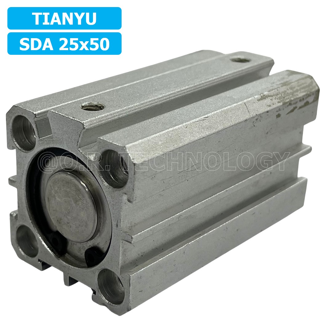 (1ชิ้น) SDA 25x50 กระบอกลมคอมแพค กระบอกลม รุ่นคอมแพค Compact Air Cylinder SDA Series แบบคอมแพค