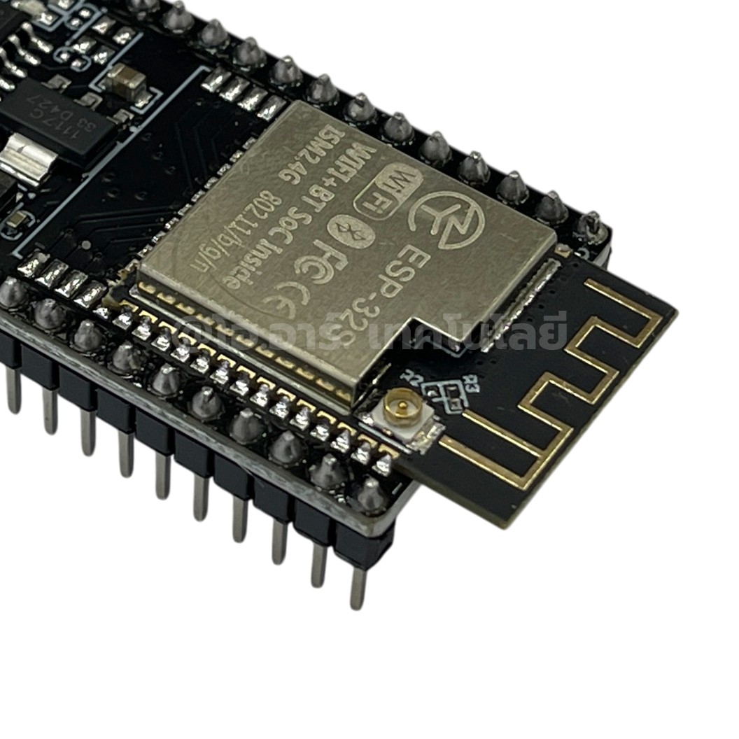 บอร์ด ESP-32S 38ขา แบบมีช่องเสียบเสาอากาศ ESP32S 38Pin CH340 Chip NodeMCU-32 WIFI Bluetooth /ฐานรองบอร์ด Expansion Board