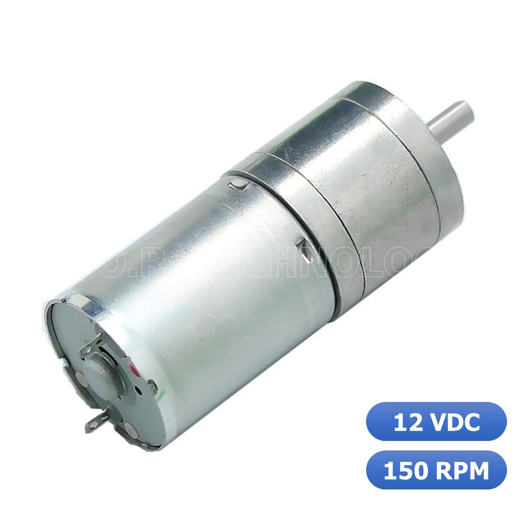 (1ชิ้น) JB359 มอเตอร์ มอเตอร์เกียร์ มอเตอร์อเนกประสงค์ 25GA-370 12VDC 150RPM DC Gear Motor (Shaft D, 4mm)