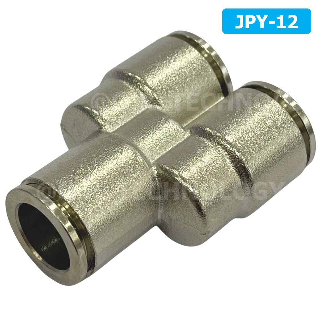 (1ชิ้น) JPY-12 ข้อต่อลม สแตนเลส 3ทาง ตัวY STAINLESS 3 Way Air Connector JPY Pneumatic 3 Ways Fitting ข้อต่อลมสแตนเลส สำหรับ สายลม 12x8mm