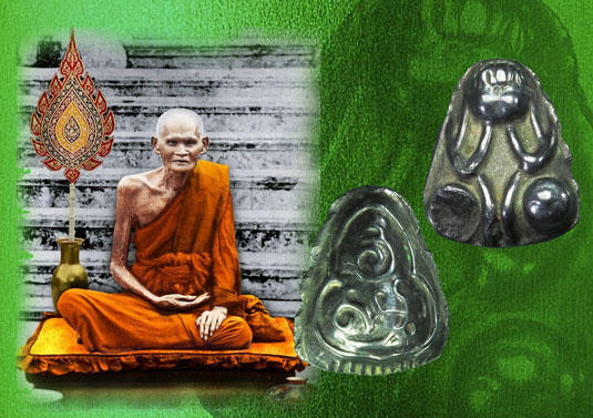 ขายแล้ว*33490 พระปิดตาหลังยันต์ หลวงปู่บุญ วัดกลางบางแก้ว เนื้อเมฆพัทร (มีรอยบิ่นที่บริเวณหัวเข่าด้านซ้าย) 6