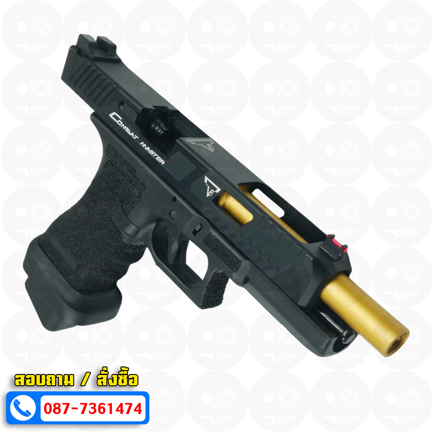 บีบีกันอัดแก๊ส Army Armament R34-1 Glock 34 Combat Master TTI BB GUN