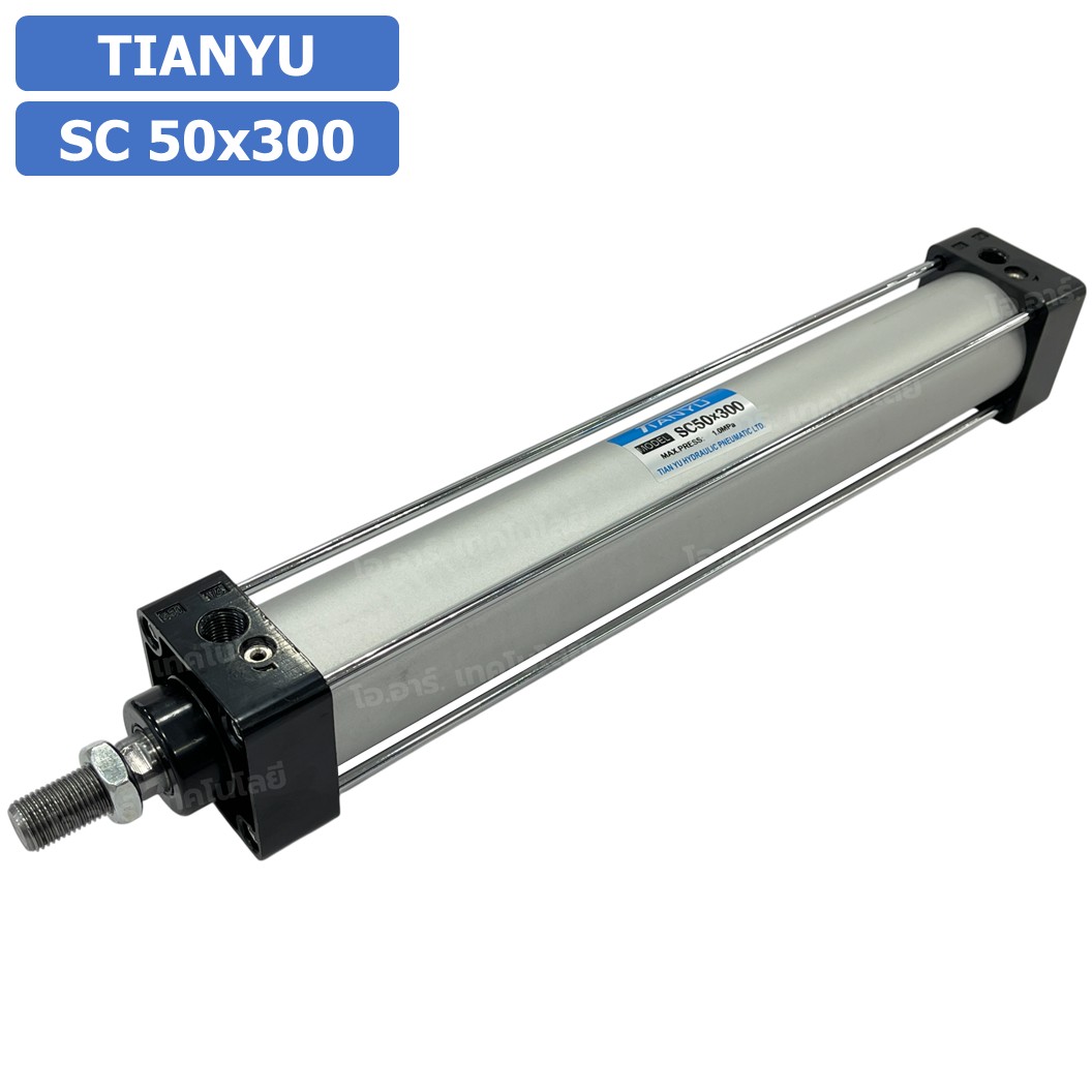 SC 50x300 กระบอกลม รุ่นมาตรฐาน กระบอกลม 4 เสา Standard Cylinder Air Pneumatic แบบสี่เสา