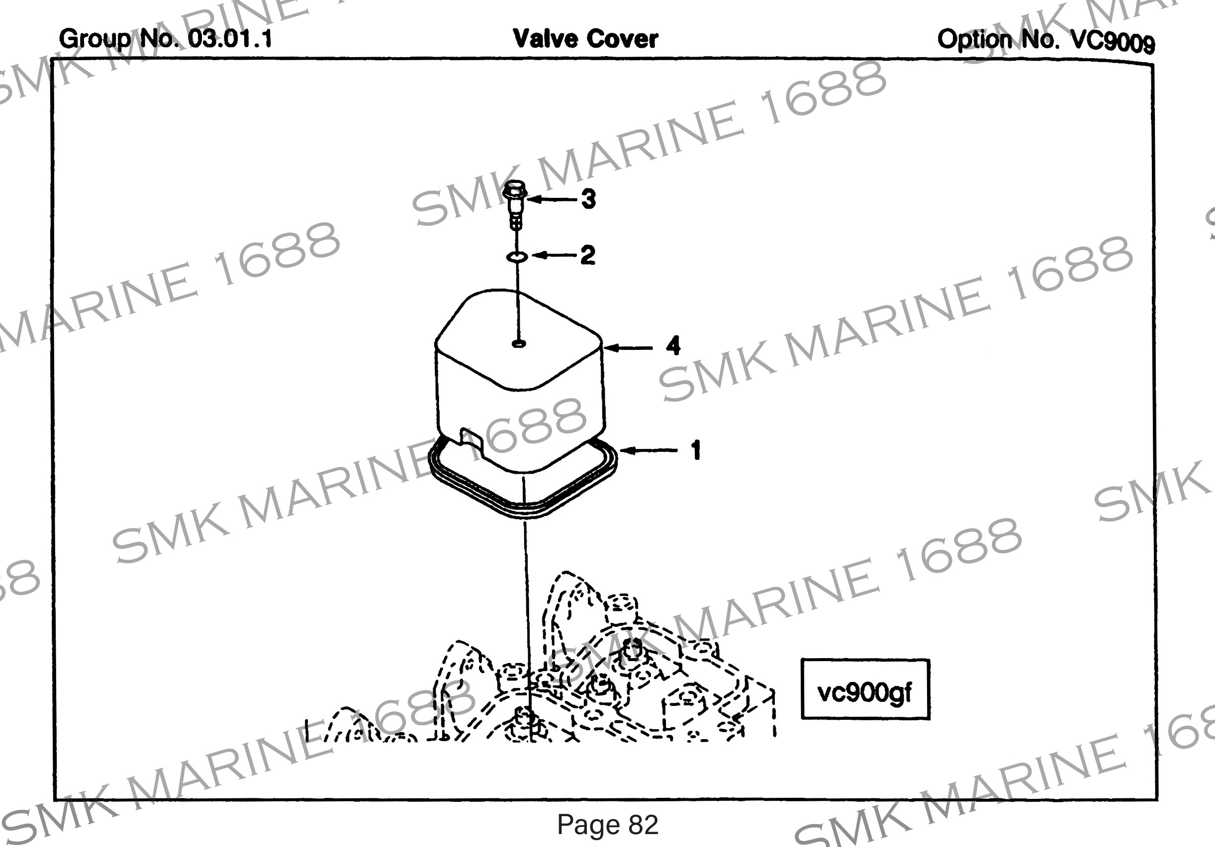 Cummins B Series 3902666 Valve Cover Gasket / ปะเก็นฝาครอบวาล์ว