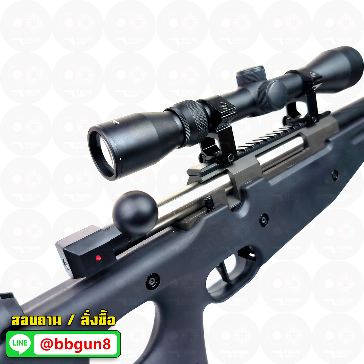 บีบีกันสไนเปอร์ WELL MB01 Upgraded Version Sniper Rifle (Black) BB GUN Sniper