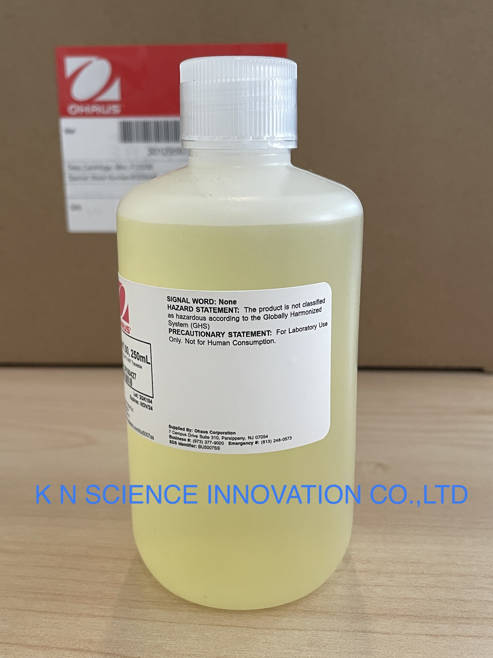 สารละลายบัฟเฟอร์ pH Buffer 7.00 ปริมาตร 250ml ยี่ห้อ OHAUS /USA 30100427