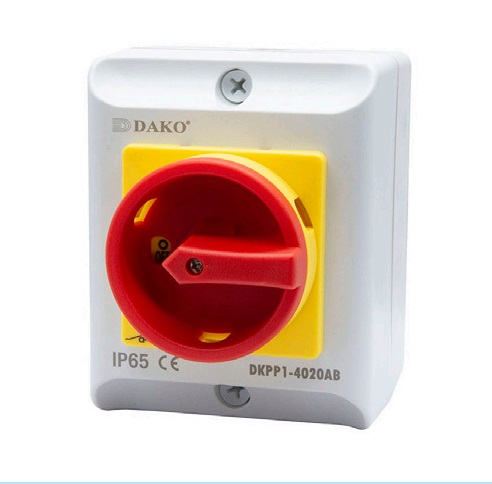 DKPP1-4020AB 20A 415V 4P (1NO1NC) สวิทช์ลูกบิดกันน้ำแบบมีกล่อง IP65 "DAKO"