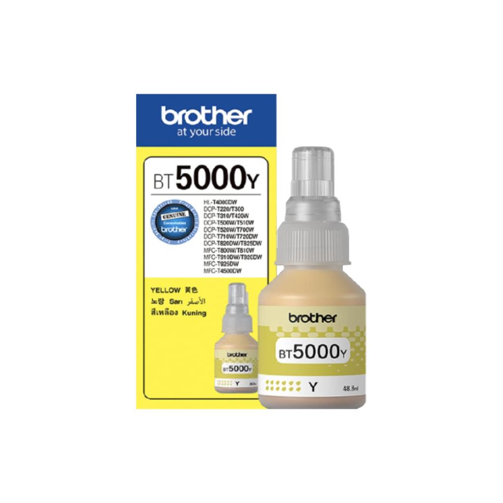 หมึกเติม Brother แท้ BT5000Y สีเหลือง