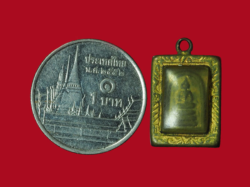 *30660 สมเด็จหลังนางกวัก เลี่ยมกรอบไมครอน ไม่ทราบที่และปีสร้าง 10