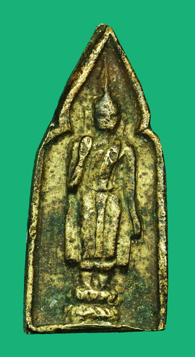 *35371 พระหล่อประจำวันพุทธ หลวงพ่อเพชร วัดท่าถนนอุตรดิตถ์ ปี 2481 เนื้อทองผสม เก่า ดูง่าย 92