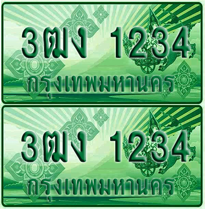 ป้ายประมูล 1234 เลขรถ 3ฒง 1234 กระบะแคป (6)