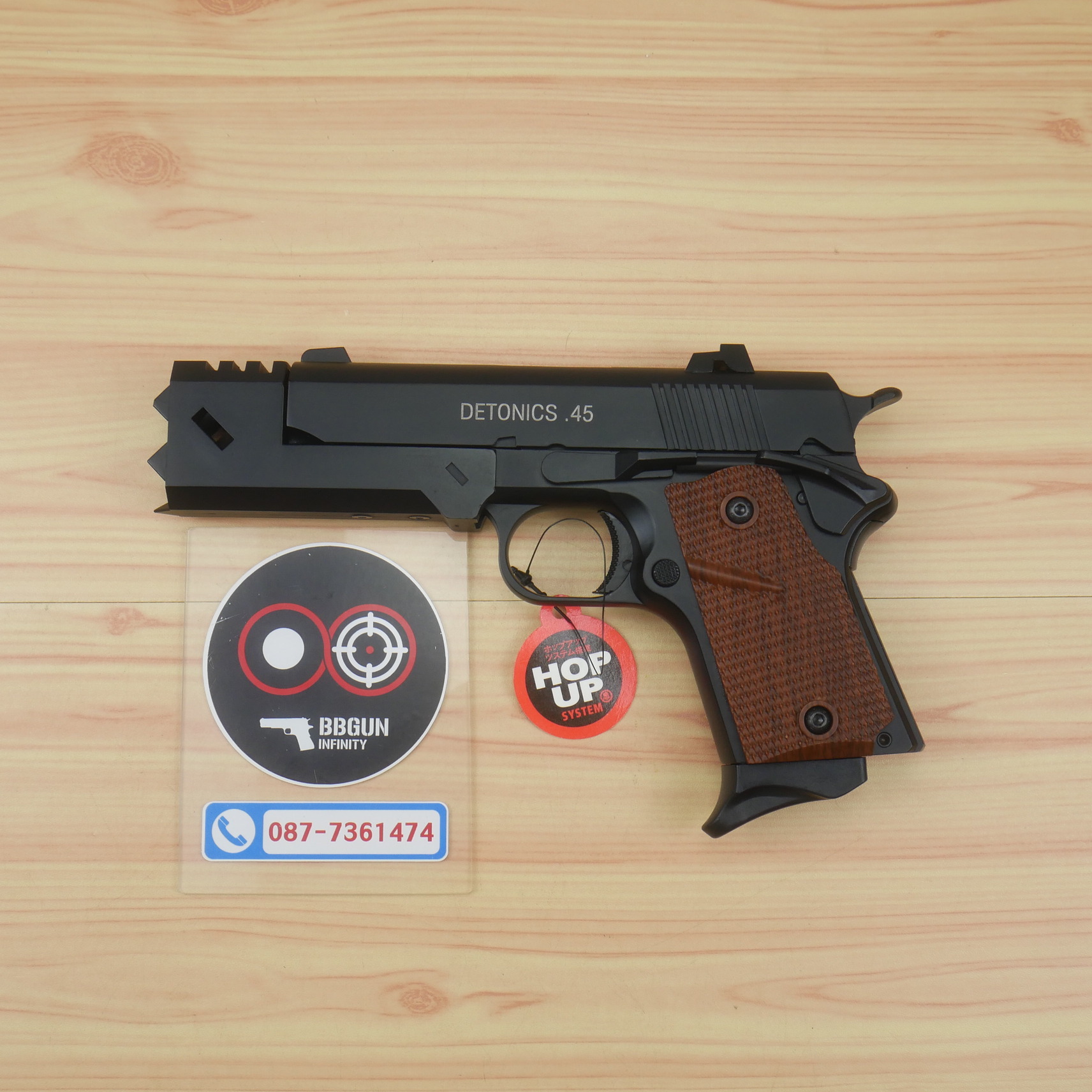 บีบีกันอัดแก๊ส DETONICS .45 Chisato's - Double Bell 797A BB GUN