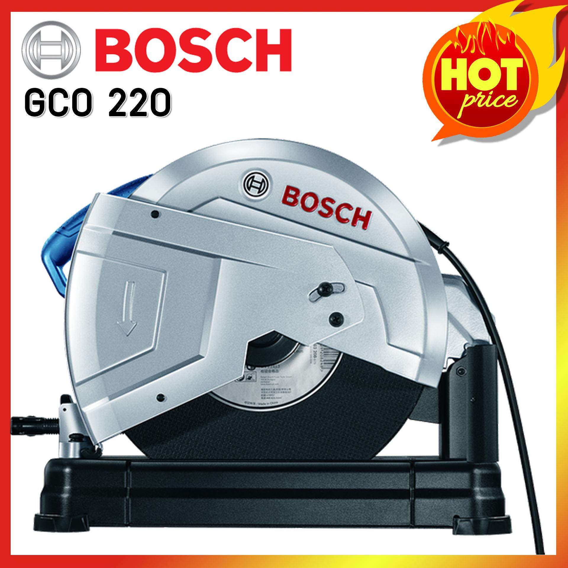 BOSCH แท่นตัดไฟเบอร์ ขนาด 14 นิ้ว 2200 วัตต์ รุ่น GCO 220 NEW แถมฟรี ปลั๊กยาก VCT พร้อม สายยาว 20 เมตร