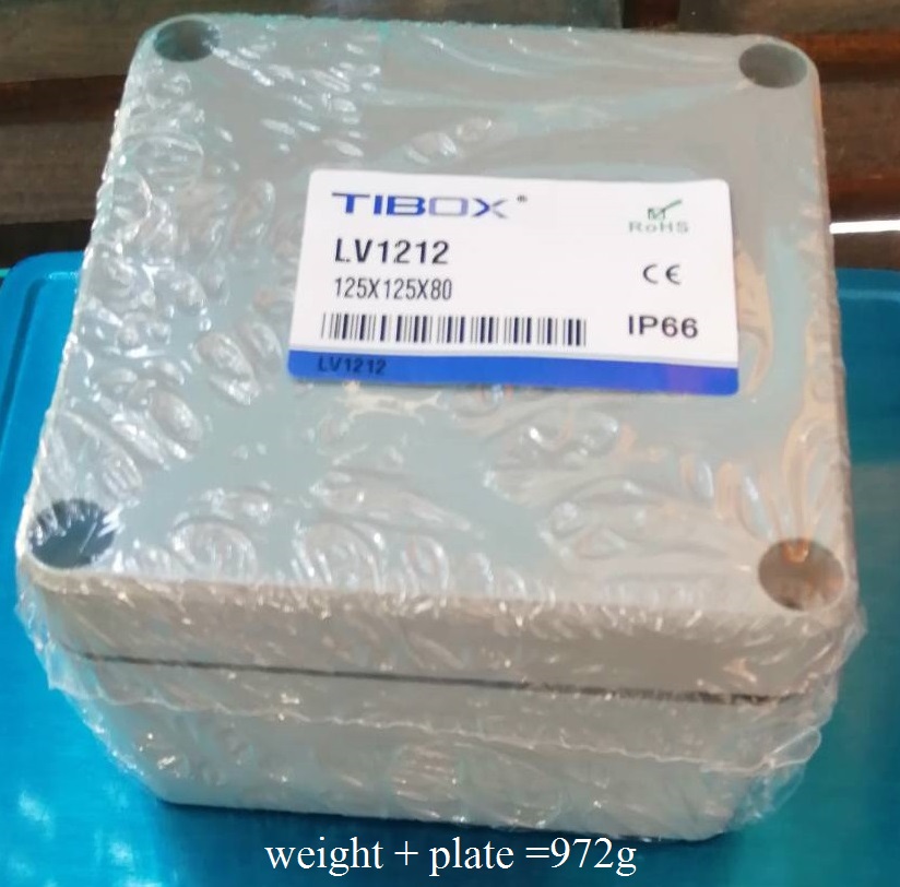 LV1616-1 กล่องอลูมิเนียม (Aluminum Enclosure IP66) Size :160x160x90mm"TIBOX"