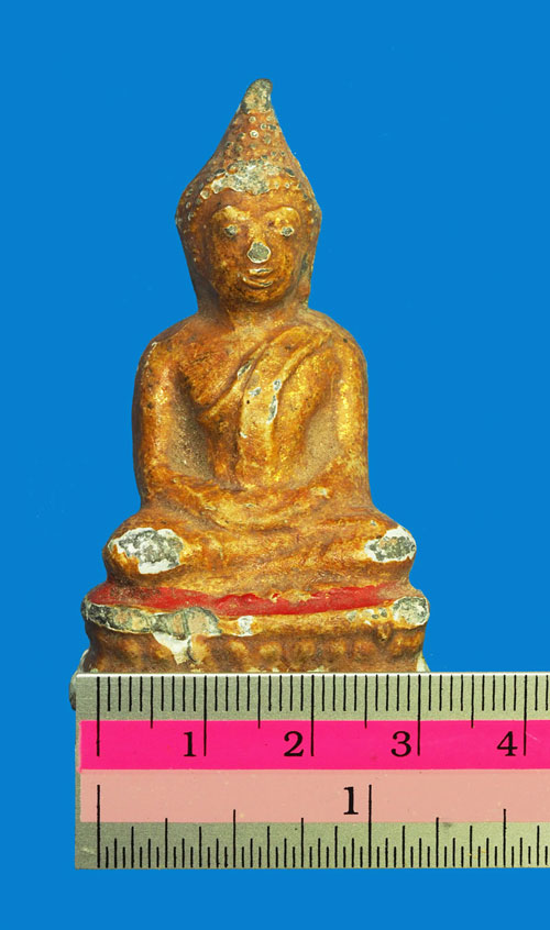 *31938 พระรัตนโกสินทร์ เนื้อชินตะกั่วลงทอง หน้าตักประมาณ 1.2 นิ้ว 2