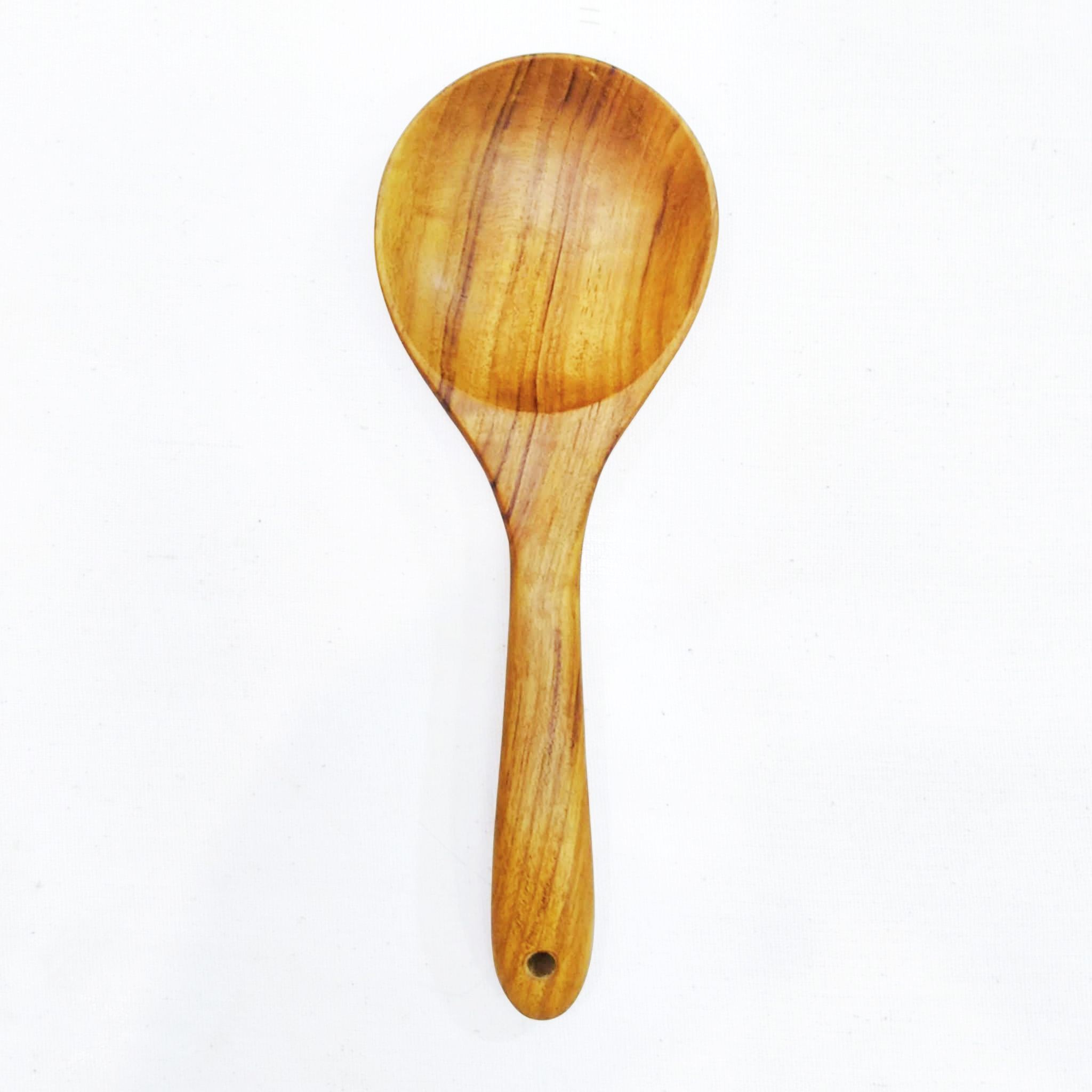 กูปรี ทัพพีตักข้าวไม้สัก ไทย ขนาดเล็ก KOUPREY Thai Natural Small Brown Teak Wood Rice Paddle