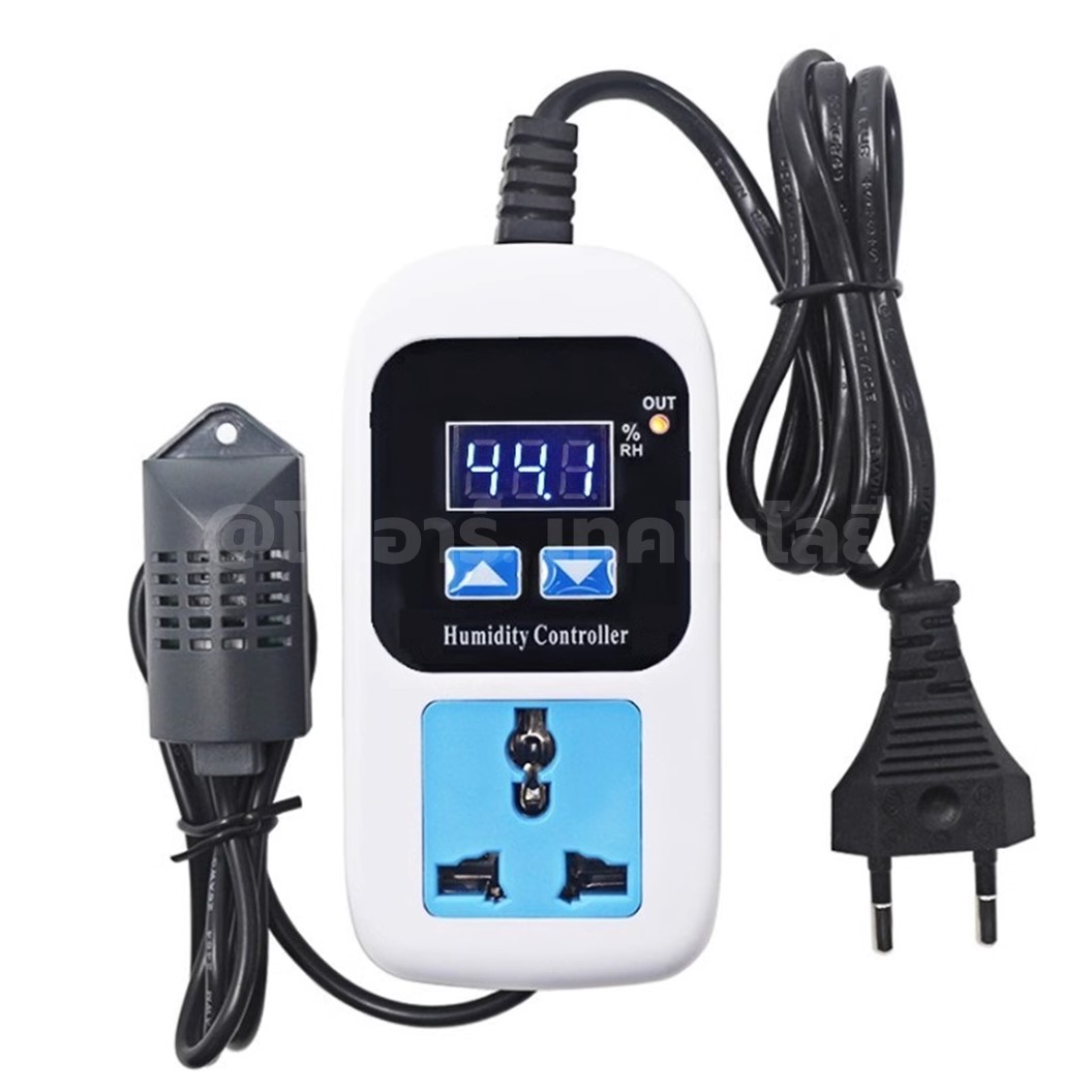 XK-W2001/XK-W2008 220VAC ปลั๊กควบคุมอุณหภูมิ/ปลั๊กควบคุมความชื้น Digital Temperature Controller / Humidity Controller เครื่องควบคุมอุณหภูมิตู้ฟักไข่ เครื่องควบคุมอุณหภูมิ/เครื่องควบคุมความชื้น (-50°C-110°C) / (0-100%RH)
