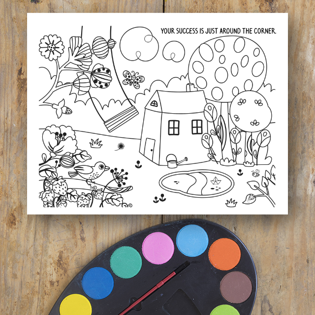 สมุดระบายสี You Are Amazing! พร้อมคำพูดให้กำลังใจอันแสนอบอุ่น
