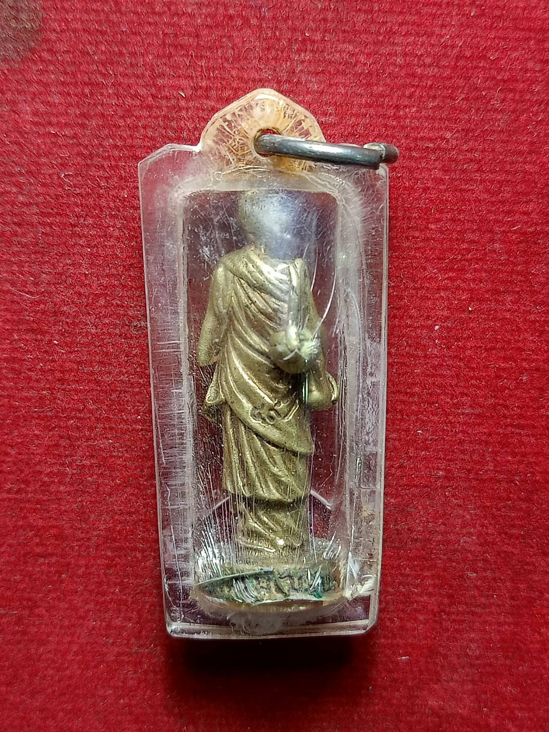 รูปหล่อยืนหลวงปู่สรวง วัดไพรพัฒนา จ.ศรีสะเกษ (SKU-07961)