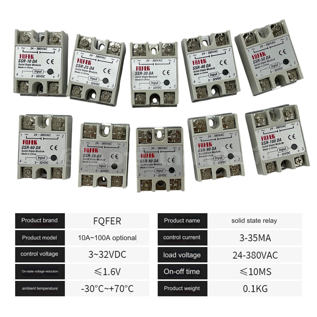 SSR-75DA 75A โซลิดสเตทรีเลย์ Solid State Relay SSR-75 DA (Input 3-32VDC, Output 24-380VAC 75A) รีเลย์แบบไร้หน้าสัมผัส