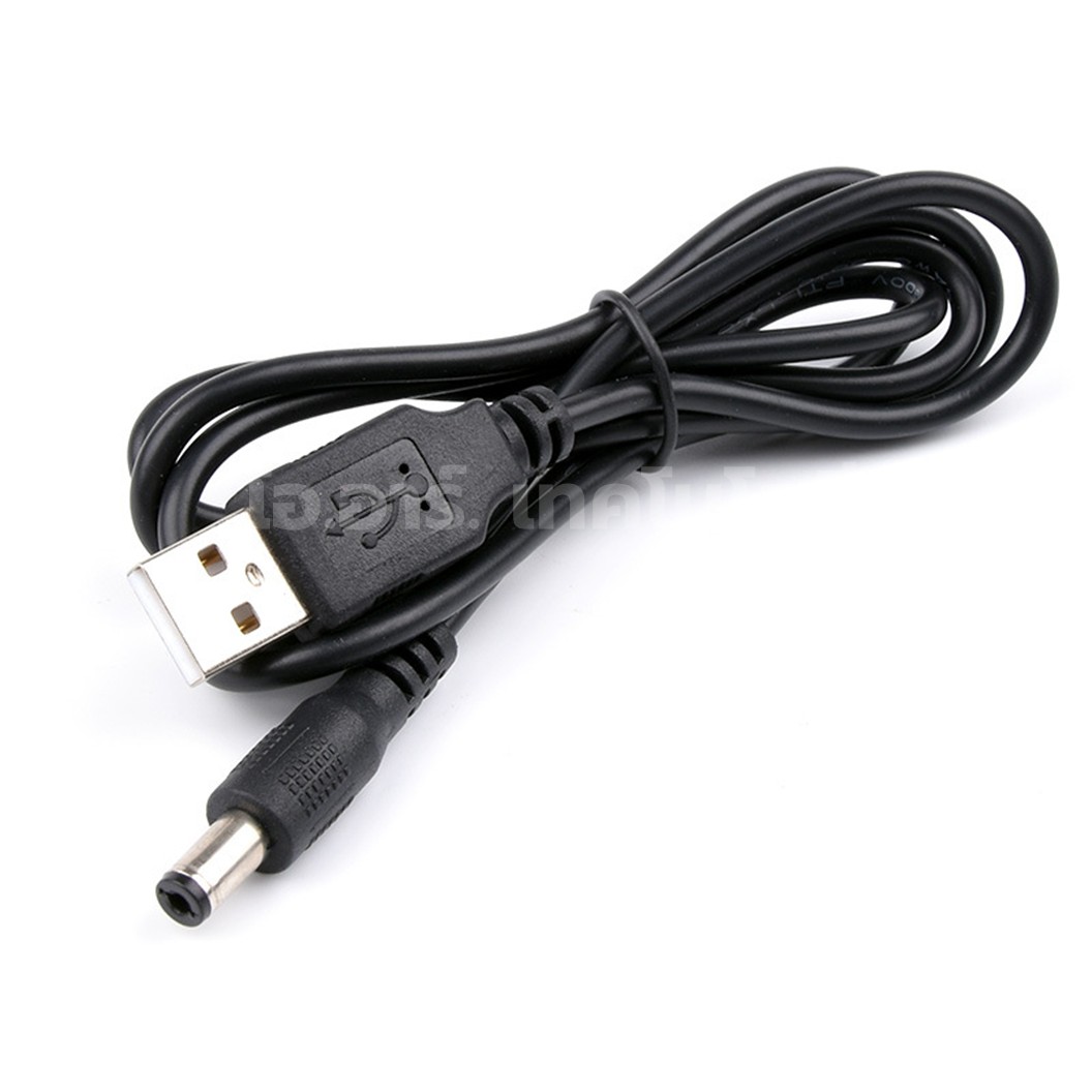 USB-Jack DC สาย USB แปลงไฟ เป็นแจ็ค DC 5V/9V/12V USB cable to Jack DC 5.5x2.1mm 5VDC/9VDC/12VDC USB to Jack DC