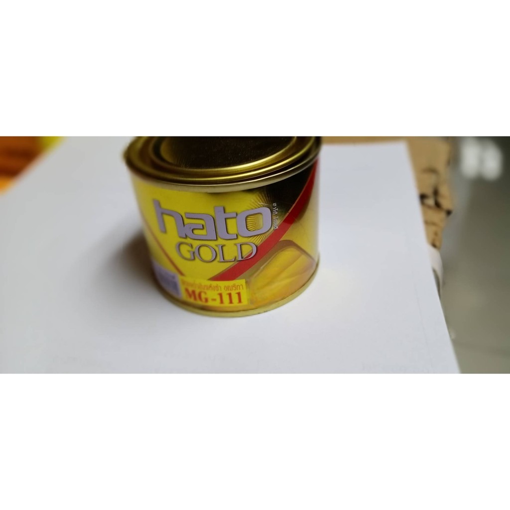 Hato สีทองน้ำมัน สีน้ำมันอะครีลิค MG-111 0.1 ลิตร เล็กสุด (ราคารวมแวท) {รหัสสินค้า2105034501}