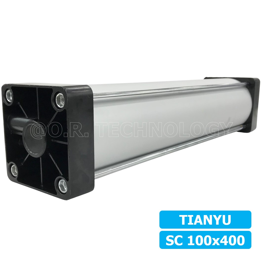 (1ชิ้น) SC 100x400 กระบอกลม รุ่นมาตรฐาน กระบอกลม 4 เสา Standard Cylinder Air Pneumatic แบบสี่เสา