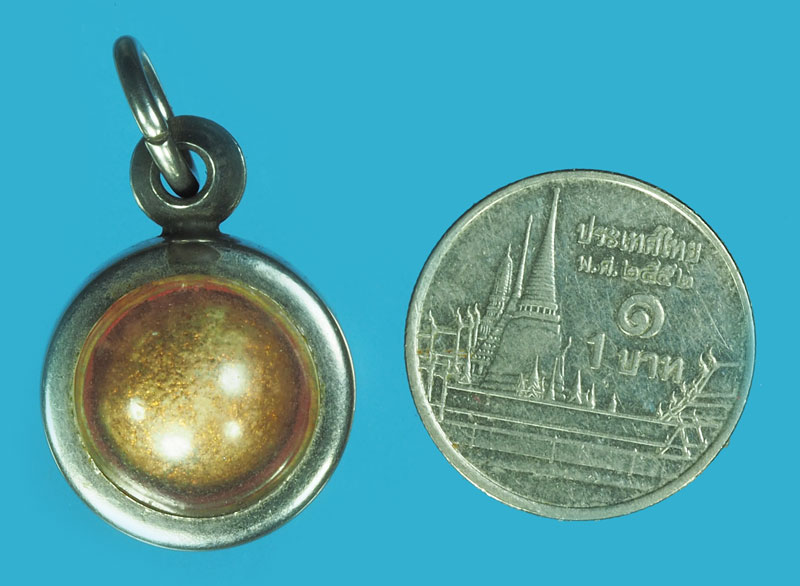 ขายแล้ว*38354 ลูกอมทาบรอนซ์ พอมีอายุ เลี่ยมสแตนเลส ไม่ทราบที่และปีสร้าง 12