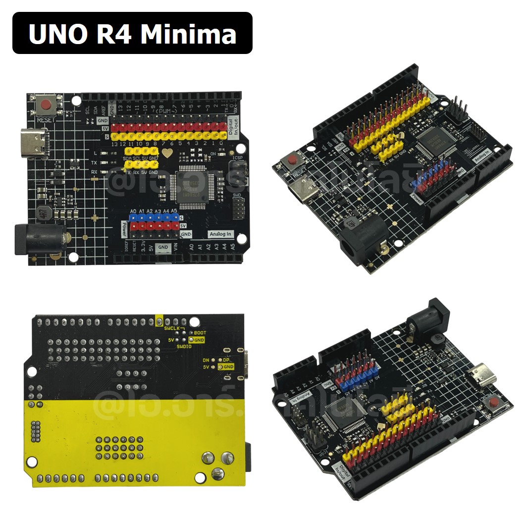 บอร์ดอาร์ดูโน่ Arduino UNO R4 Minima Chinese Version (Black Edition)