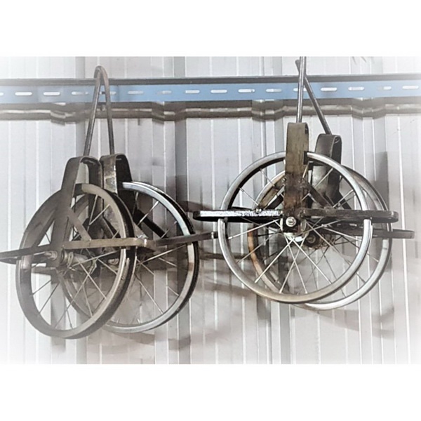 ล้อจักรยาน สำหรับชักรอก (ราคารวมแวท) งานก่อสร้างขึ้นที่สูง พร้อมตะขอในตัว {รหัสสินค้า0505004901}