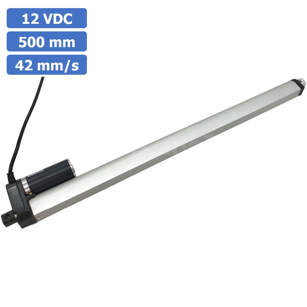 ZGB758 มอเตอร์ก้านชัก ระยะชัก 500mm 42mm/s 12VDC 125N Electric Linear Actuator Putter DC Stroke Length 500mm ZHENGKE พัตเตอร์ไฟฟ้า