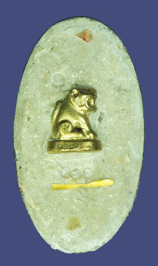 *39349 ล็อกเก็ตฉากแดง หลังเสือ + ตะกรุดทองคำ หลวงพ่อเพี้ยน วัดเกริ่นกฐิน ลพบุรี ปี 2549 พร้อมกล่องเดิม 69