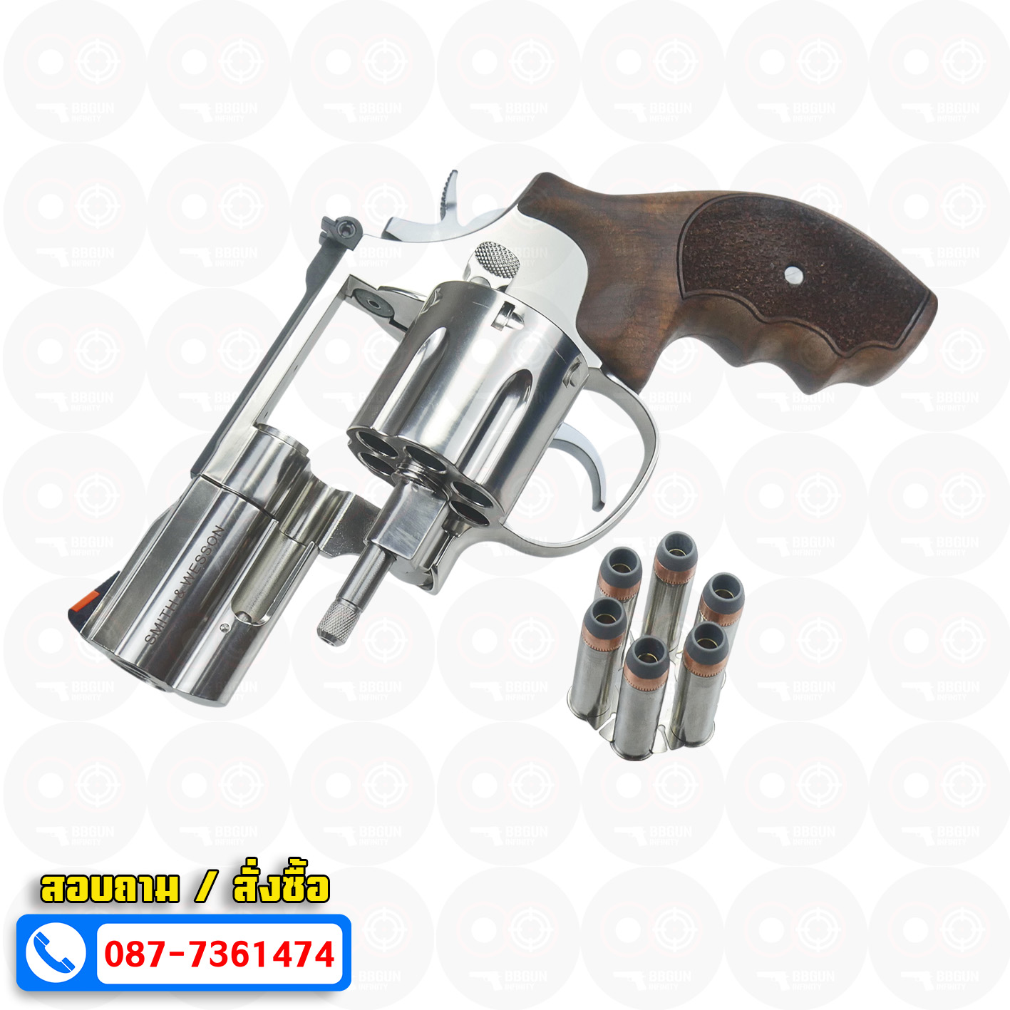 บีบีกัน ลูกโม่ 2.5 นิ้ว ARES Revolver 2.5" Model ระบบแก๊ส Co2 BB GUN
