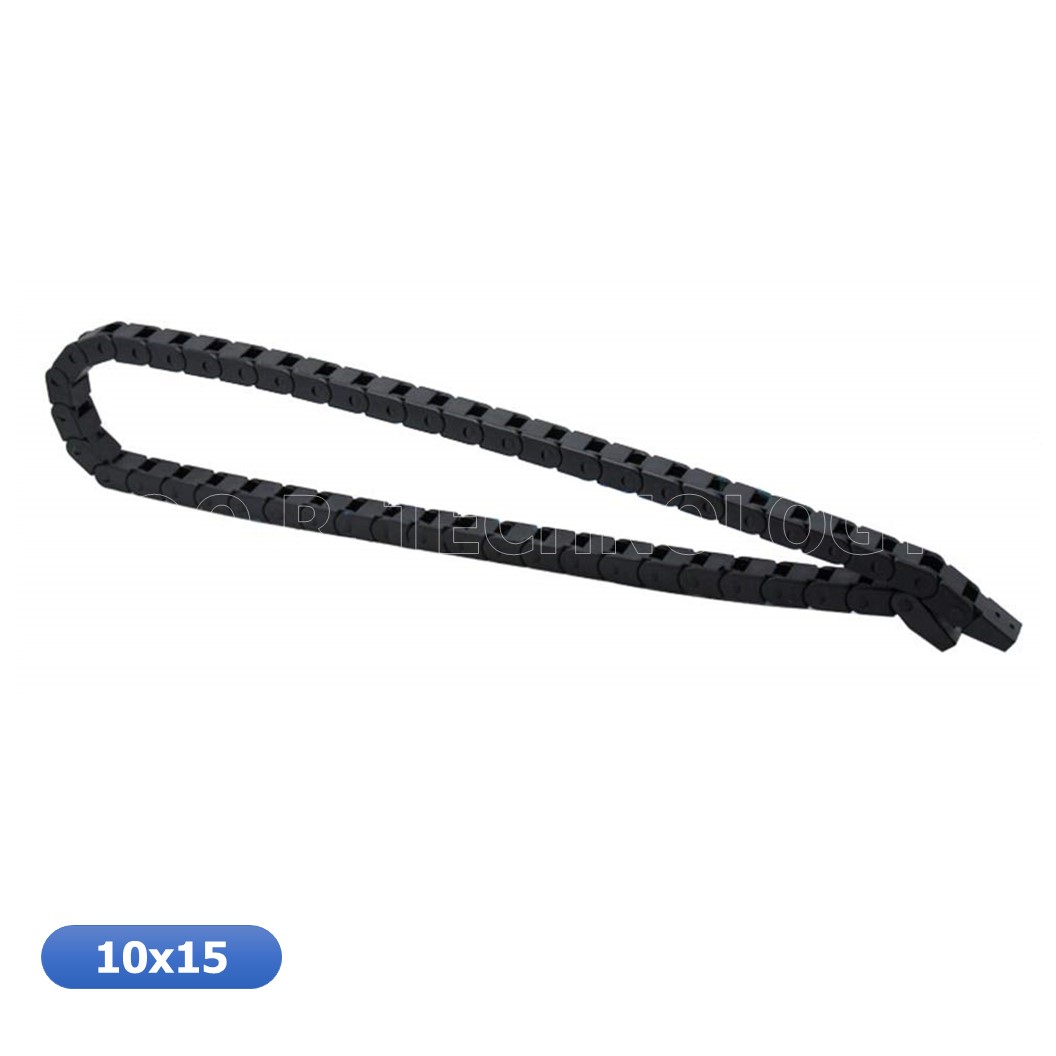 (1ชิ้น) NC030 รางสายไฟ กระดูกงู รางกระดูกงูร้อยสายไฟ Drag chain engraving machine ขนาด 10x15 R18