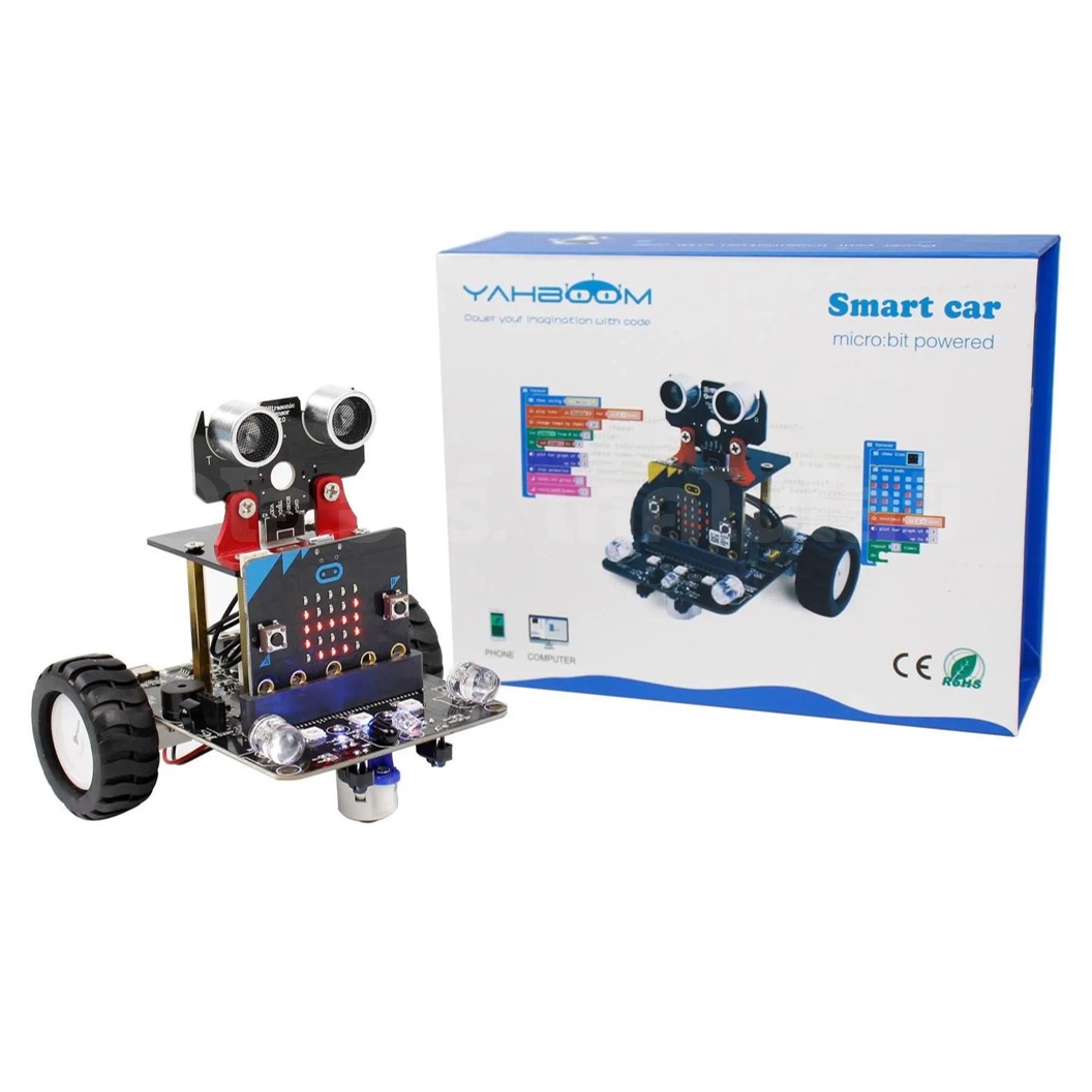Yahboom ชุดหุ่นยนต์ไมโครบิต Micro:bit Smart Robot Car Bitbot for Microbit V2/V1.5 (รวมบอร์ด/ไม่รวมบอร์ด)