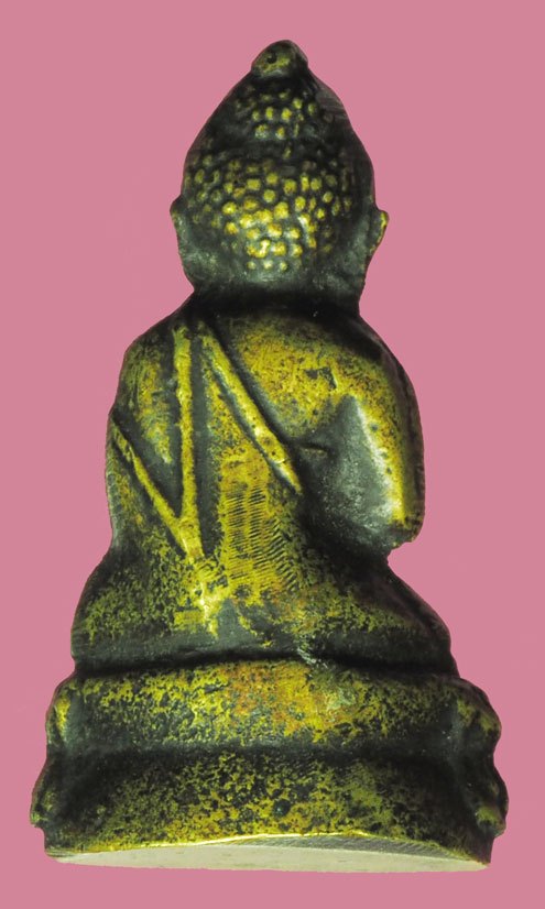 *38140 พระกริ่งปางประทานพร วัดประสาทบุญญาวาส ปี 2506 กรุงเทพ เนื้อฝาบาตร ไม่มีโค๊ต ตะไบทั้งองค์กริ่งติดไม่ดัง 7