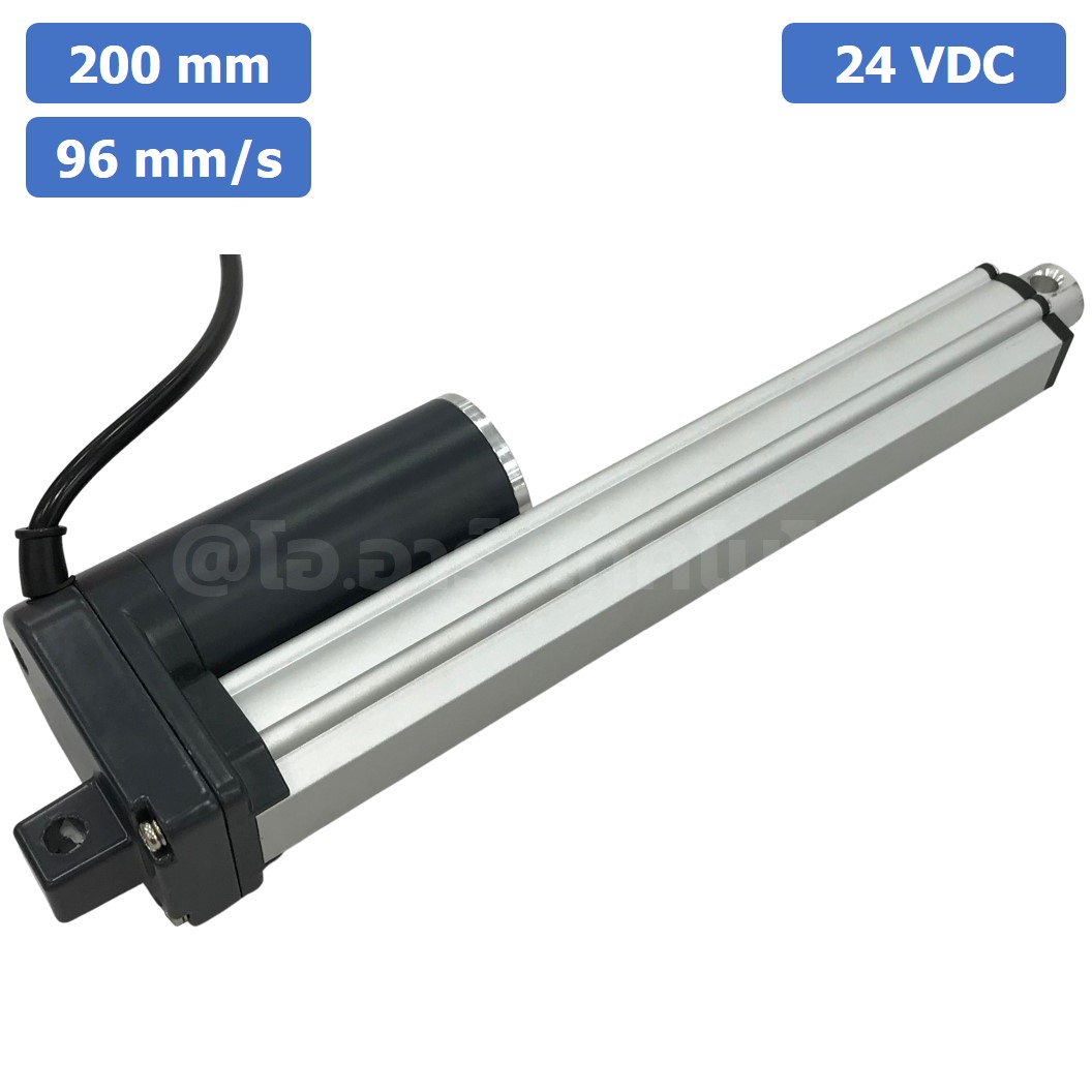 ZGB800F มอเตอร์ก้านชัก ระยะชัก 200mm 96mm/s 24VDC 200N Electric Linear Actuator Putter DC Stroke Length 200mm ZHENGKE พัตเตอร์ไฟฟ้า
