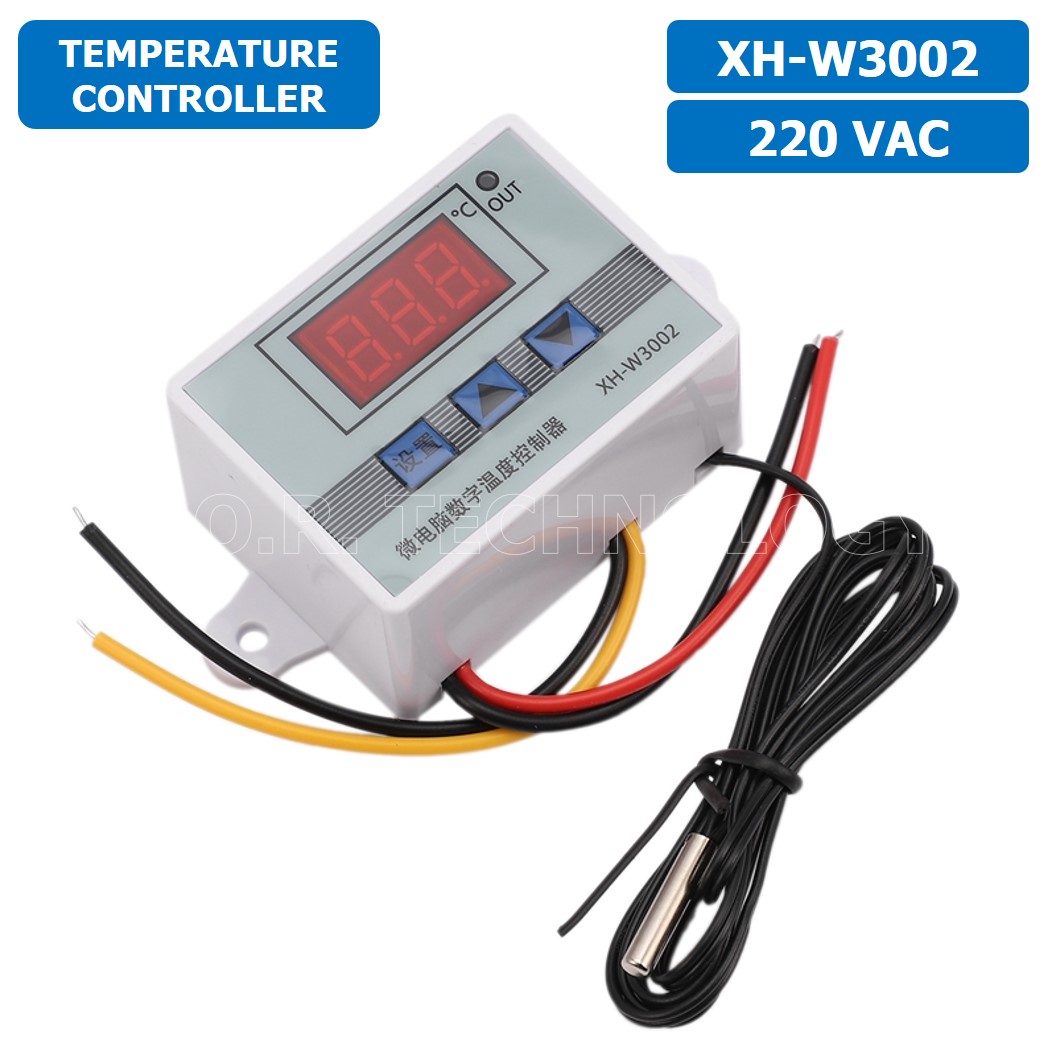 (1ชิ้น) XH-W3002 220VAC 1500W เครื่องควบคุมอุณหภูมิ Digital Temperature Controller Thermostat Switch Probe