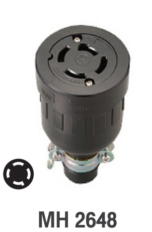 MH2648 MEIKOSHA เต้ารับ 3P+E 250V 20A Meikosha MH2648 20A 250V