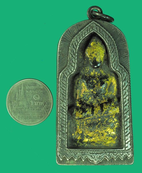 *39694 พระลักษณะพิมพ์เชตุพน บัวสองชั้น สุโขทัย เนื้อดิน พิพม์ใหญ่ เจ้าของเดิมตัดกรอบเงิน ราคา 2000 บาท 13