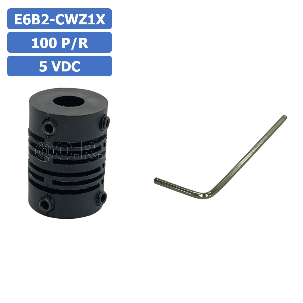 E6B2-CWZ1X 5VDC 100/360/600/1000/1024/2000P/R (Pulses/Revolution) โรตารี่เอ็นโค้ดเดอร์ ROTARY ENCODER INCREMENTAL (Line driver output)