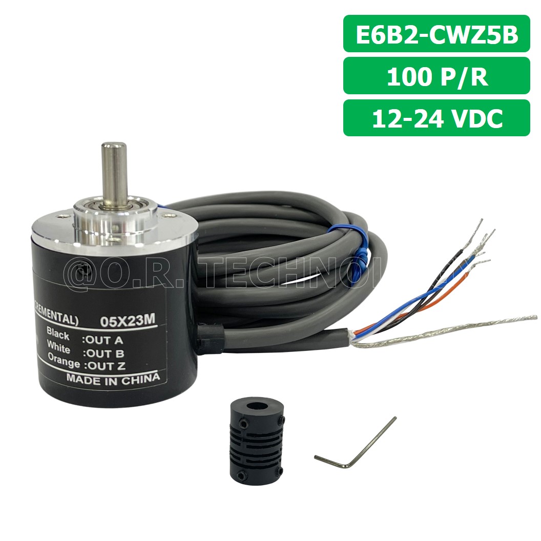 (1ชิ้น) E6B2-CWZ5B 100P/R 12-24VDC โรตารี่เอ็นโค้ดเดอร์ ROTARY ENCODER (INCREMENTAL)