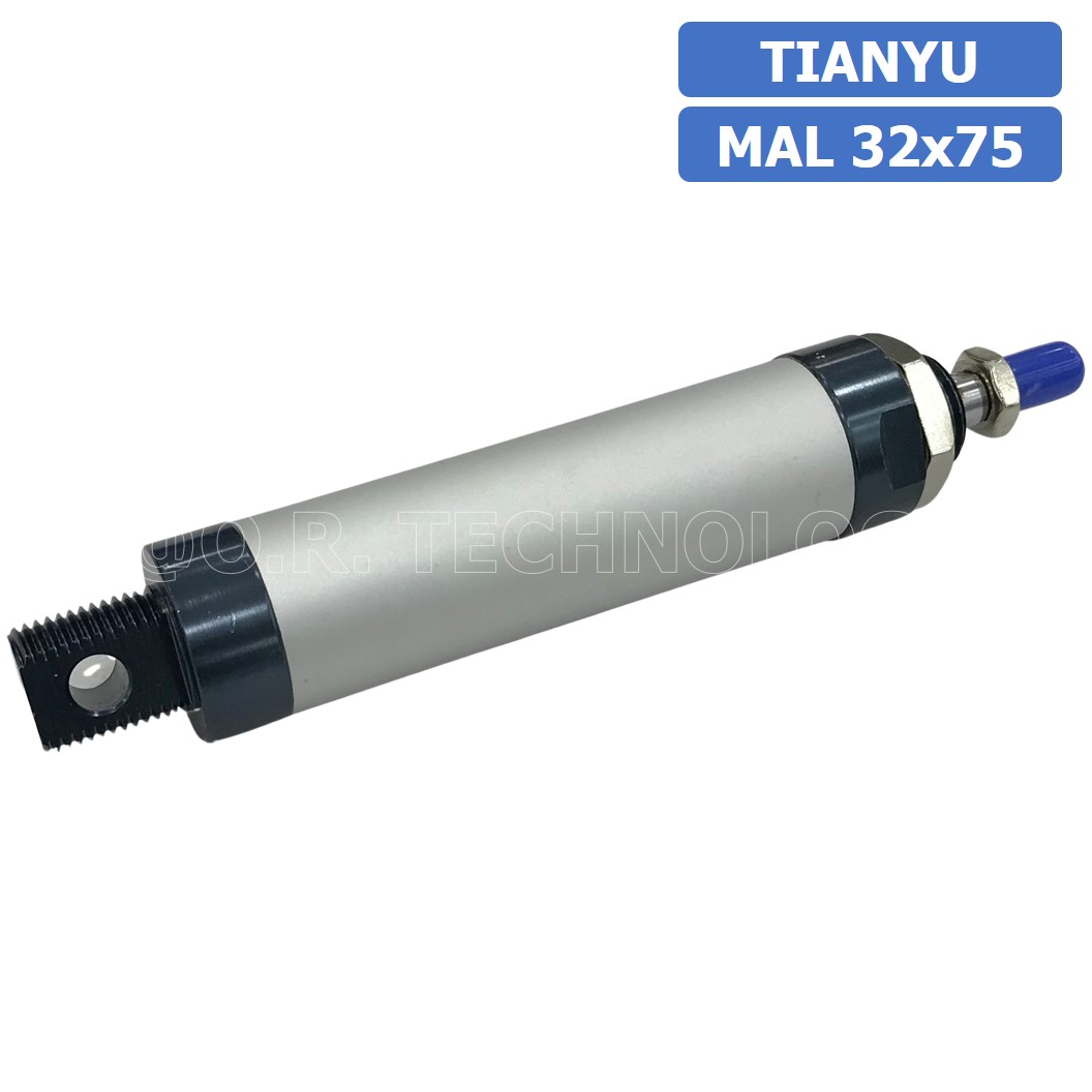 (1ชิ้น) กระบอกลม ขนาดเล็ก รุ่น MAL 32x75 (Mini Air Cylinder Series) Pneumatic Cylinder กระบอกลมนิวเมติก