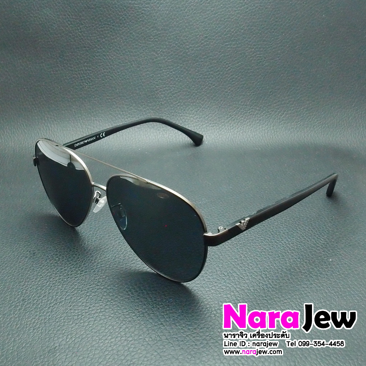 EMPORIO ARMANI แว่นกันแดดผู้ชาย รุ่น EA2046D 3003/6G ของแท้จาก shop หลุดจำนำ