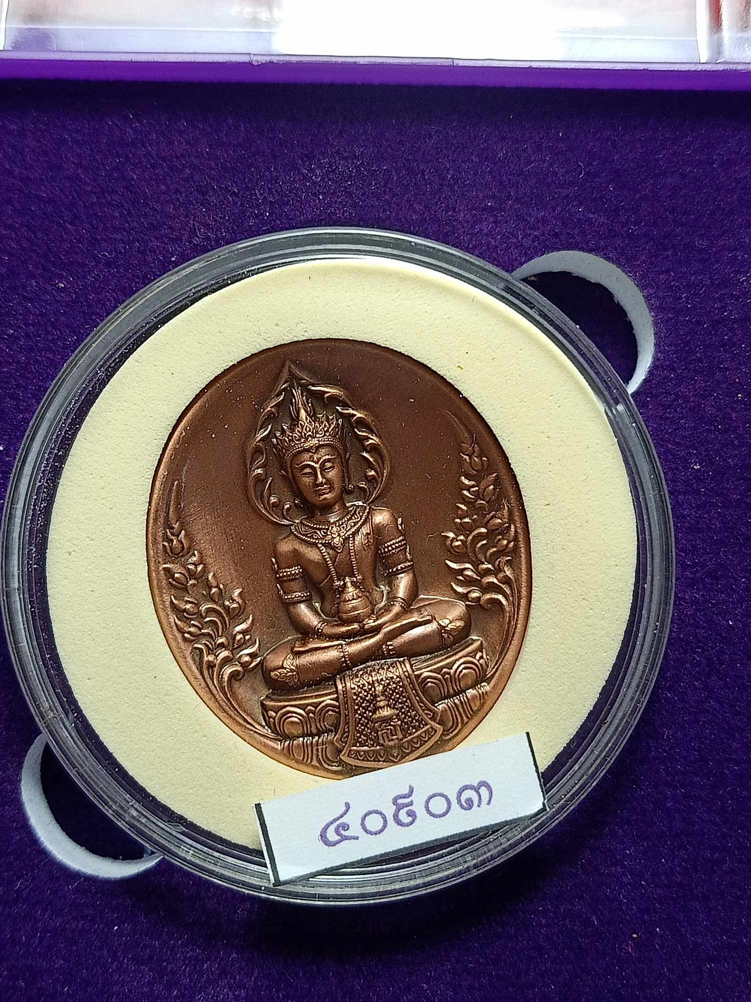 เหรียญพระไภษัชยคุรุไวฑูรยประภาตถาคตพุทธเจ้า สภากาชาดไทย ปี 2565 พร้อมกล่อง (SKU-03727)