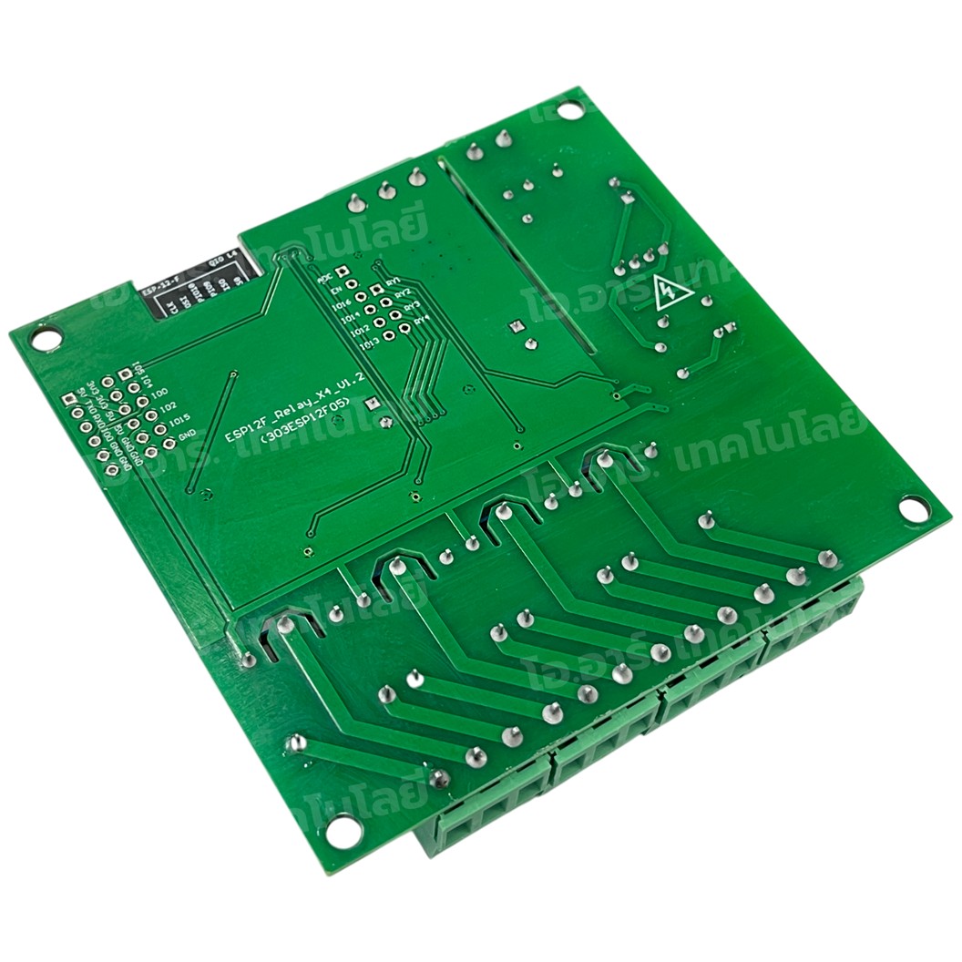 ESP12F-Relay-X4 บอร์ด ESP8266 พร้อมรีเลย์ 4 ช่อง AC/DC 220VAC/7-30VDC ESP12F WiFi Bluetooth 4 Channel Relay module Development board