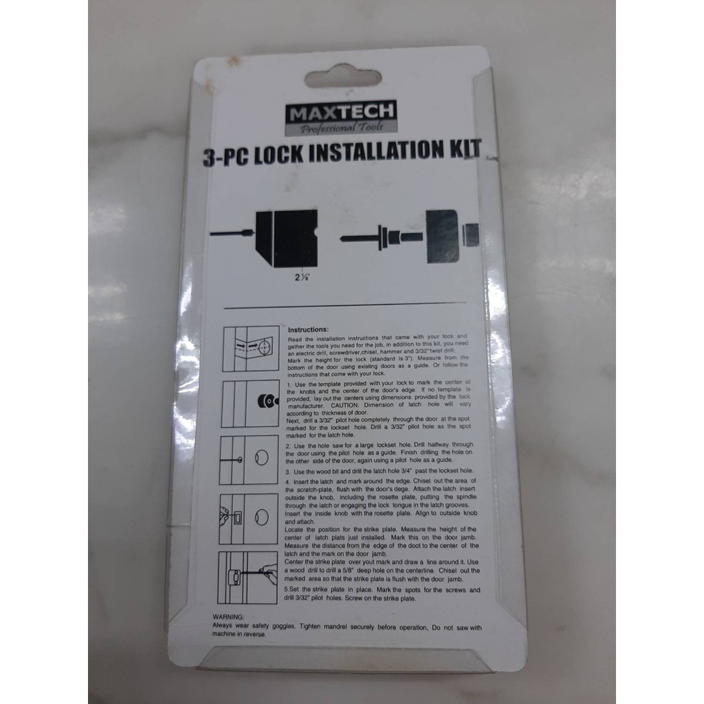 โฮลซอเจาะลูกบิดประตู สว่าน MAXTECH MX3-1 (ราคารวมแวท) ของแท้ เจาะคม งานดี ถูกๆๆ