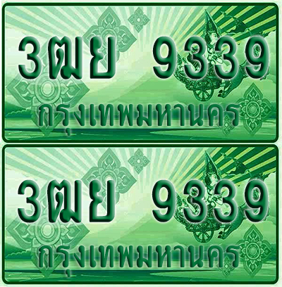 ป้ายประมูล 9339 เลขรถ 3ฒย 9339 กระบะแคป (4)
