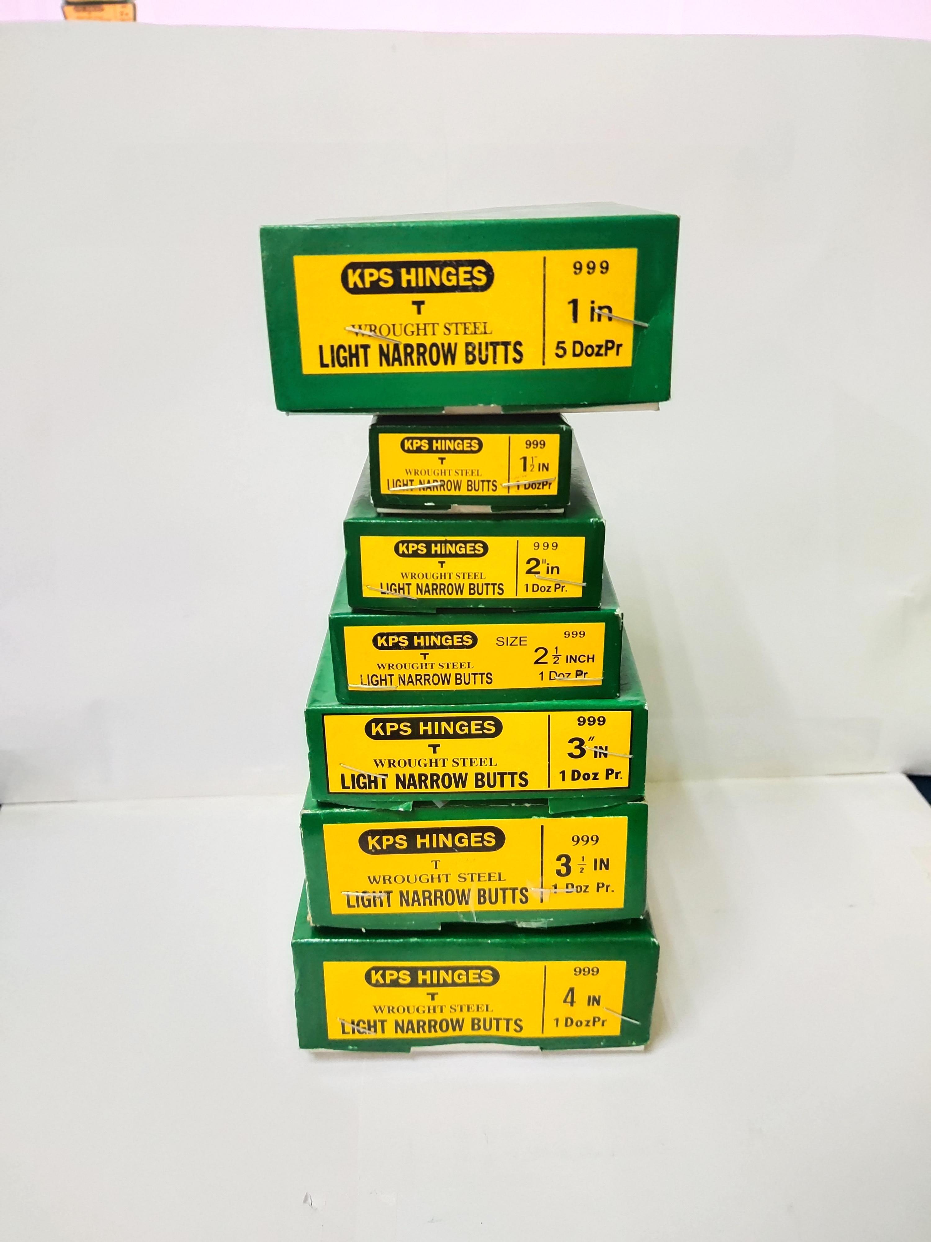 บานพับเหล็ก KPS ขนาด 1", 1.1/2", 2", 2.1/2", 3", 3.1/2", 4" บานพับแบบชุบ N.R.K 3", 3.1/2", 4" บานพับประตู (ราคารวมแวท)