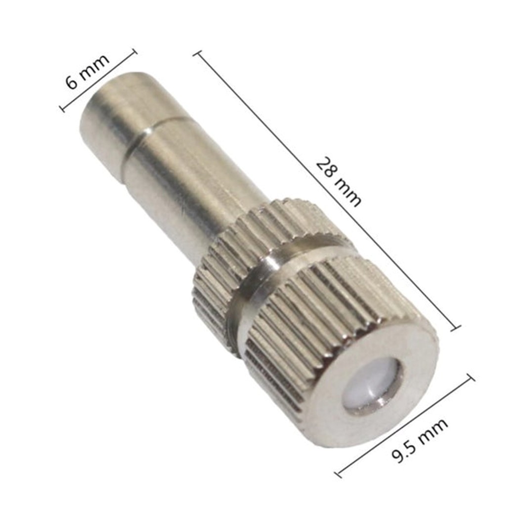 หัวพ่นหมอก หัวพ่นไอน้ำ สแตนเลส ความละเอียด 0.1-1mm แกน 6mm Water Mist Nozzle for Fogging หัวพ่นละอองน้ำ ชุดพ่นหมอก 0.1mm/0.2mm/0.3mm/0.4mm/0.5mm/0.6mm/0.7mm/0.8mm/1mm